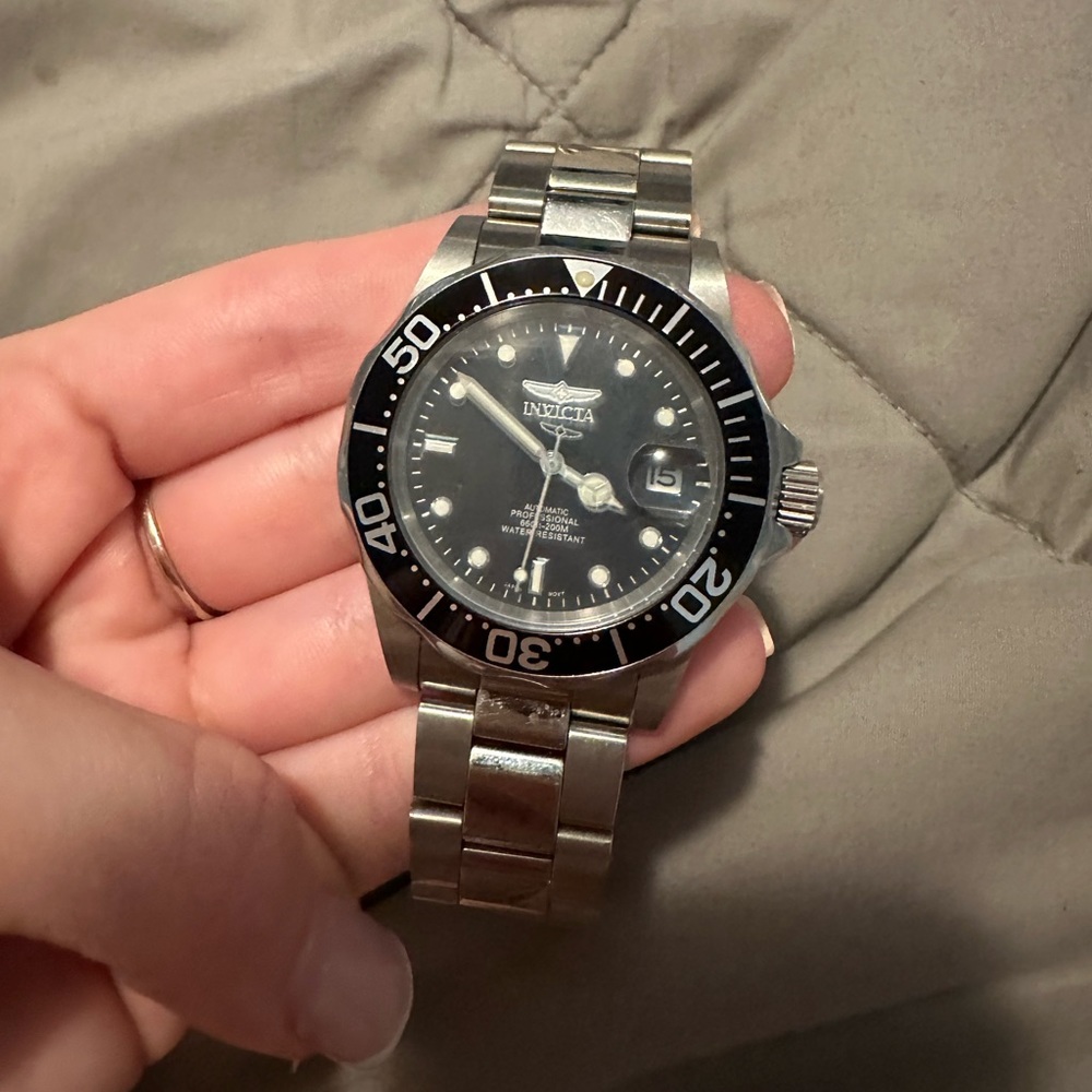 men’s Invicta watch in black